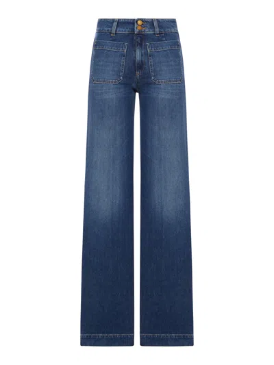 Seafarer Jane Cotton Denim Jeans In Blue