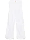 Seafarer Jane Pocket-detail Flared Trousers In White