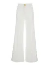 Seafarer 'jane' White Pants With Patch Pockets On The Front And Logo Patch On The Back In White