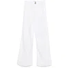Seafarer Jane Pocket-detail Flared Trousers In White