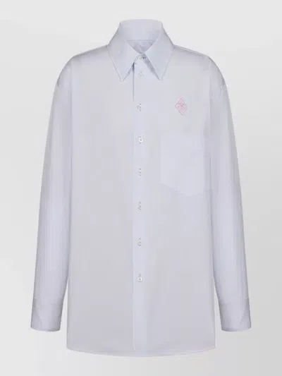 Seafarer Kim Shirt Straight Cut Buttoned Cuffs In White