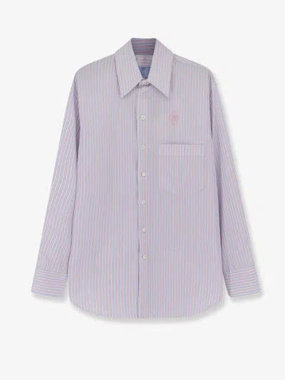 Seafarer Kim Striped Cotton Shirt In Purple