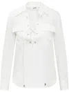 Seafarer Lace-detail Shirt In White