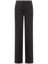 Seafarer Lightweight Wool Wide Trousers In Black
