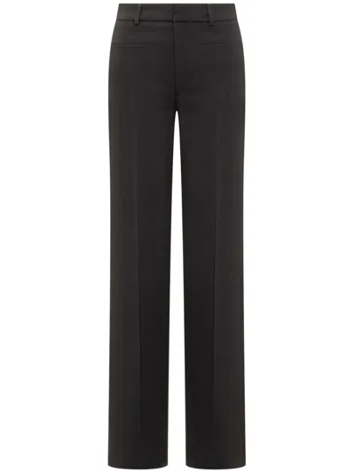 Seafarer Lightweight Wool Wide Trousers In Black