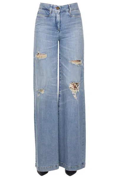 Seafarer Levant Destroyed Jeans In Light Denim