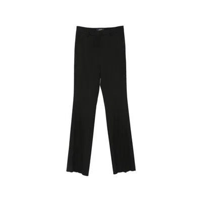 Seafarer Lucienne Pressed-crease Tailored Trousers In Black