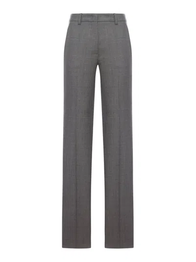 Seafarer Lucienne Tailored Wool Trousers In Gray