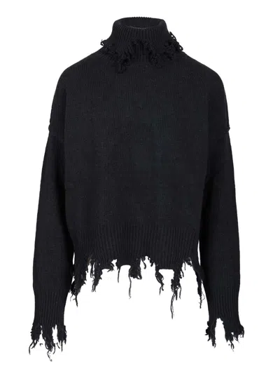 Seafarer Maglia Stella Knitwear Blue In Black