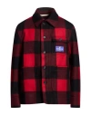 Seafarer Man Jacket Red Size 42 Wool, Polyamide In Red