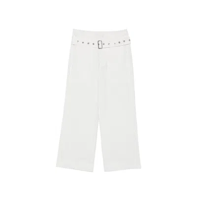 Seafarer Melie Belt-loop Trousers In White