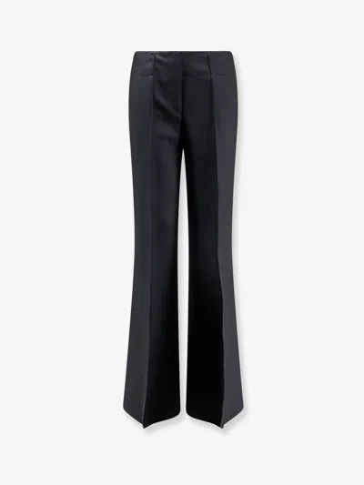 Seafarer Nancy Virgin Wool And Silk Trousers In Black