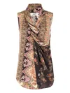 Seafarer Paisley-print Draped Top In Multi