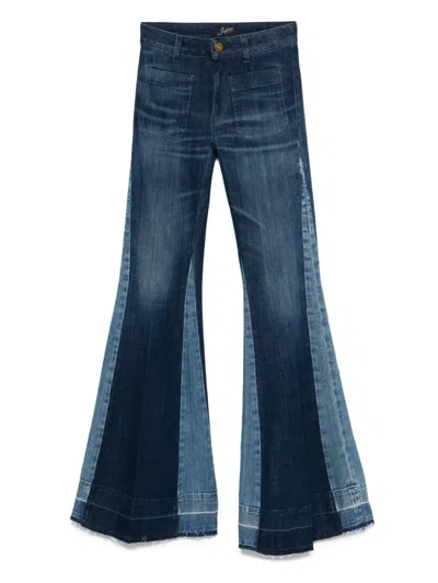 SEAFARER PANELLED FLARED JEANS