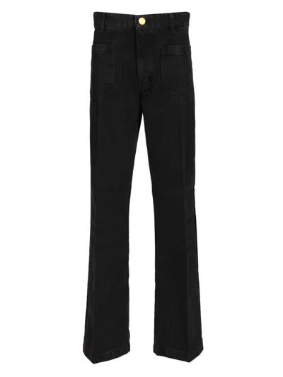 Seafarer Patch-pocket Jeans In Black