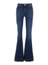 Seafarer 'delphine' Light Blue Flared Jeans With Belt Loops And Logo Lettering On The Rear In Blue