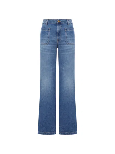 SEAFARER PATCH-POCKET FLARED JEANS