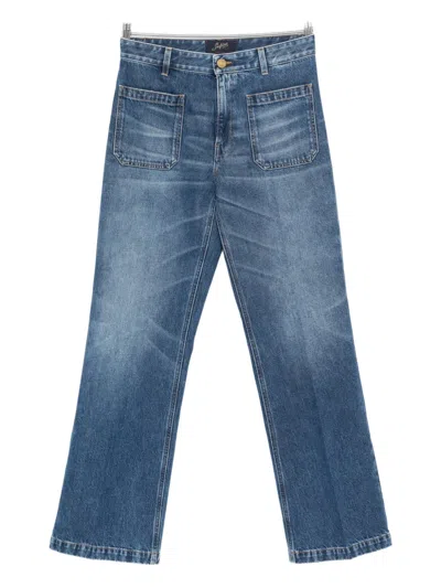 Seafarer Patch-pockets Jeans In Blue