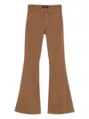 Seafarer Pocketed Flared Trousers In Brown