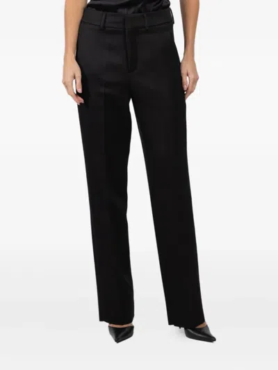 Seafarer Pressed-crease Trousers In Black