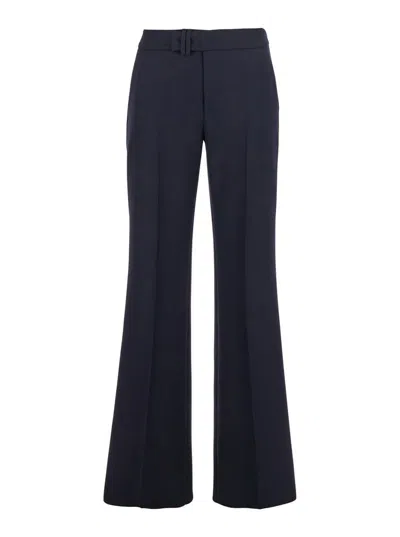 Seafarer 'sabine' Blue Pants In Virgin Wool And Cashmere Blend Woman