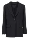 Seafarer Single-button Notched-lapel Coat In Black
