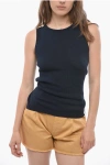 SEAFARER SLEEVELESS ANGELIQUE CREW-NECK SWEATER WITH GOLDEN-BUTTONS
