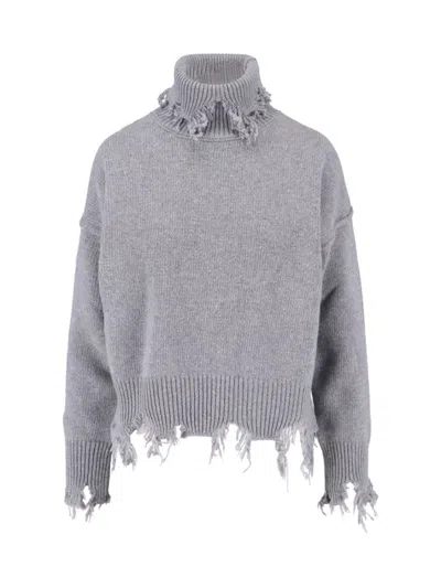 SEAFARER STELLA" VIRGIN WOOL SWEATER - GREY