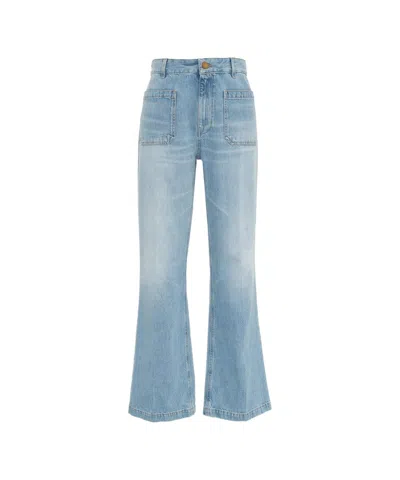 Seafarer Straight Leg Jeans With High Waist In Blue