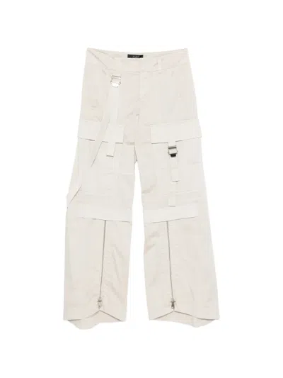 Seafarer Strap Zip Trousers In White