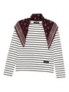 Seafarer Striped Bandana-detail Long-sleeves T-shirt In Multi