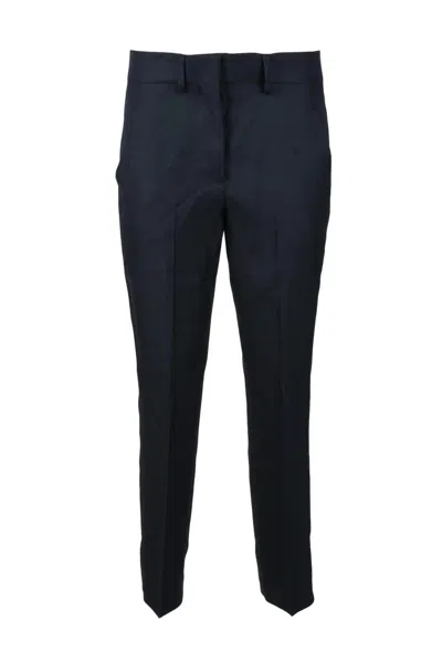 Seafarer Tailored Straight-leg Trousers In Pure Virgin Wool In Black