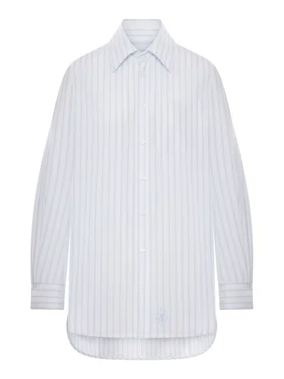 Seafarer Tara Oversized Striped Cotton Shirt In Blue