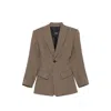 Seafarer Houndstooth-pattern Single-breasted Blazer In Brown