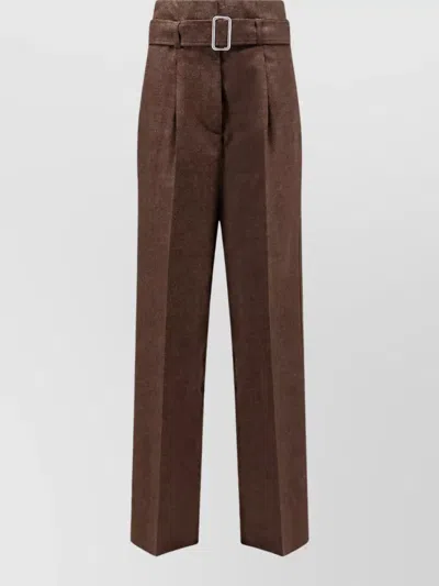 Seafarer Virgin Wool Suit Trousers In Brown