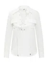 Seafarer Lace-detail Shirt In White