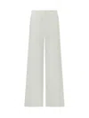 Seafarer White Relaxed Flat Front Pants In White