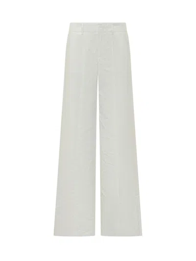 Seafarer White Relaxed Flat Front Pants