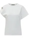 Seafarer White Solid Round Neck T-shirt In White