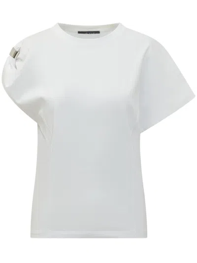 Seafarer White Solid Round Neck T-shirt