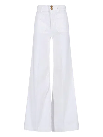 Seafarer White Wide Leg Jeans