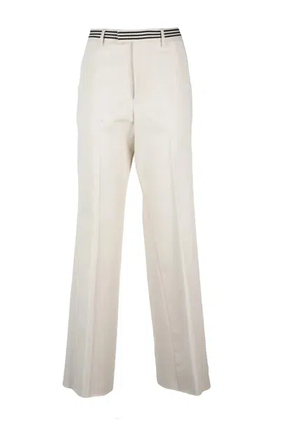 Seafarer Wide Leg Trousers - White