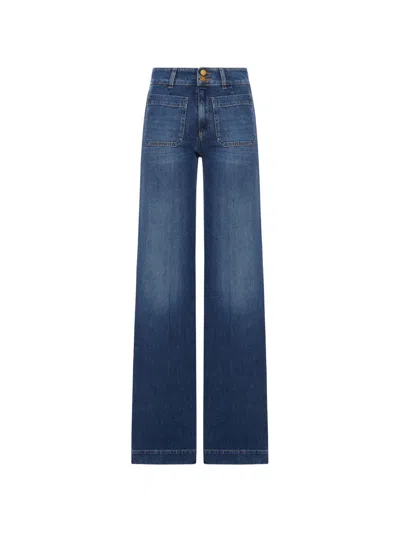 Seafarer Wide-leg Jeans In Blue