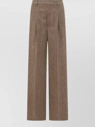Seafarer Wide-leg Trousers In Brown