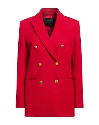 Seafarer Woman Blazer Red Size 6 Virgin Wool, Elastane