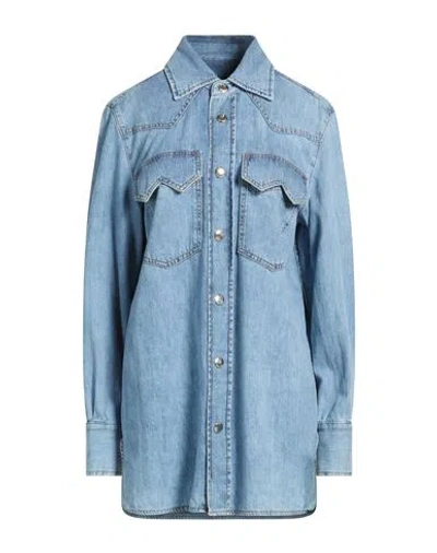 Seafarer Woman Denim Shirt Blue Size Xs Cotton