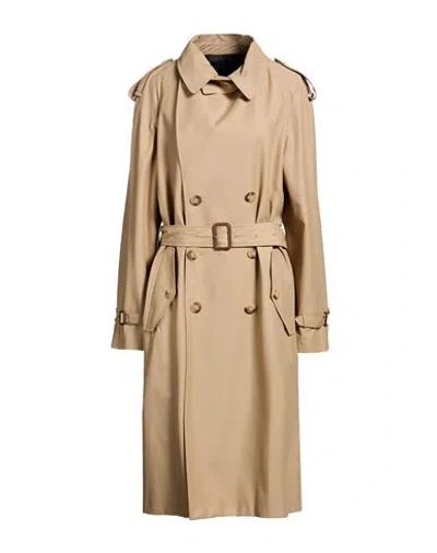 Seafarer Woman Overcoat & Trench Coat Beige Size 12 Cotton, Polyamide