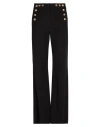 Seafarer Woman Pants Black Size 10 Virgin Wool, Elastane In Black