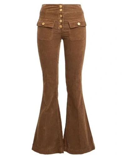 Seafarer Woman Pants Brown Size 30 Cotton, Elastane