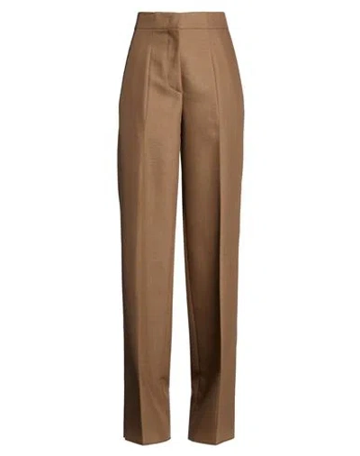 Seafarer Woman Pants Brown Size 6 Merino Wool, Viscose